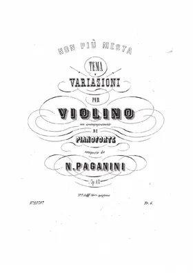 Variations on 'Non più mesta'