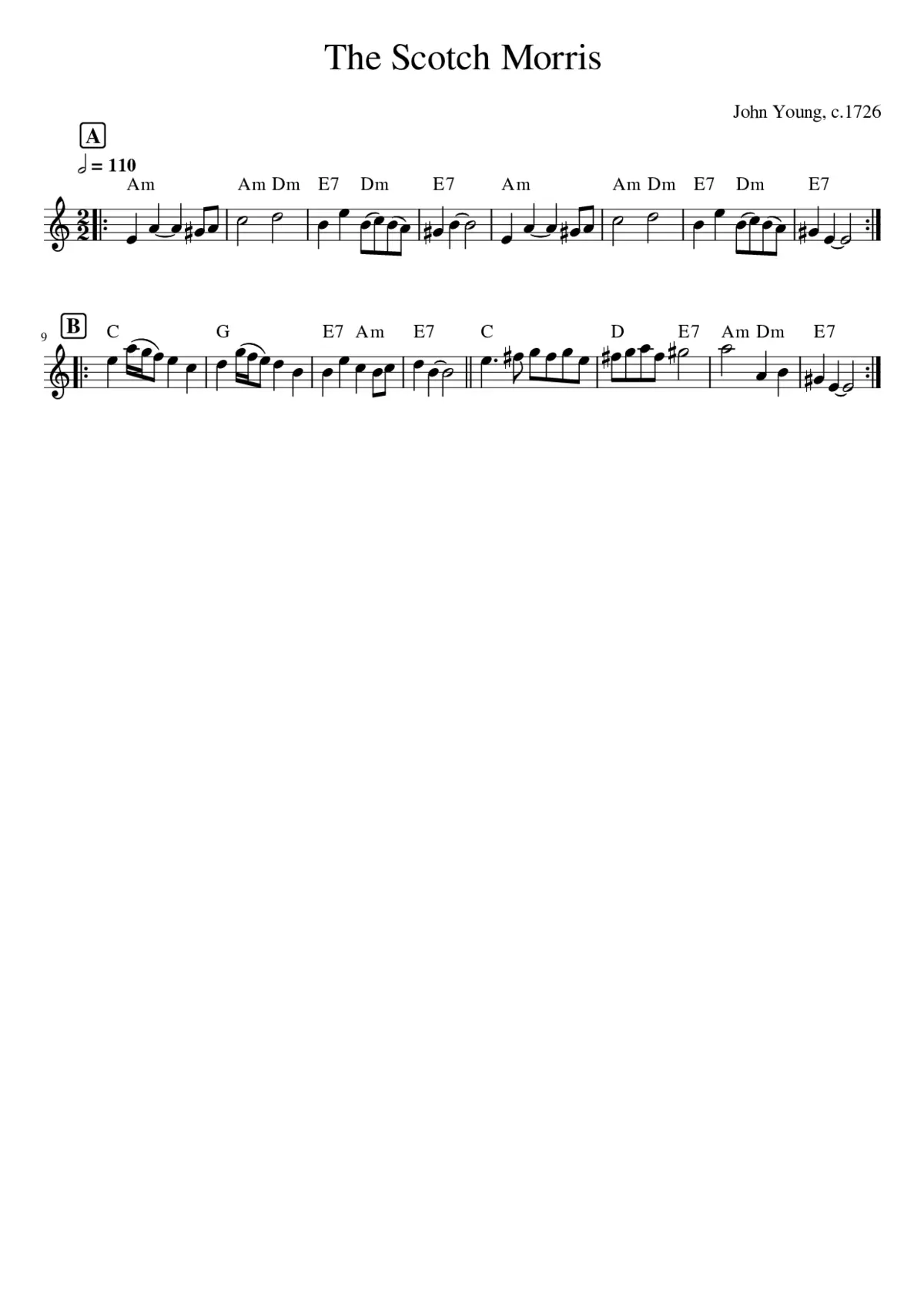 The Scotch Morris - Page 1