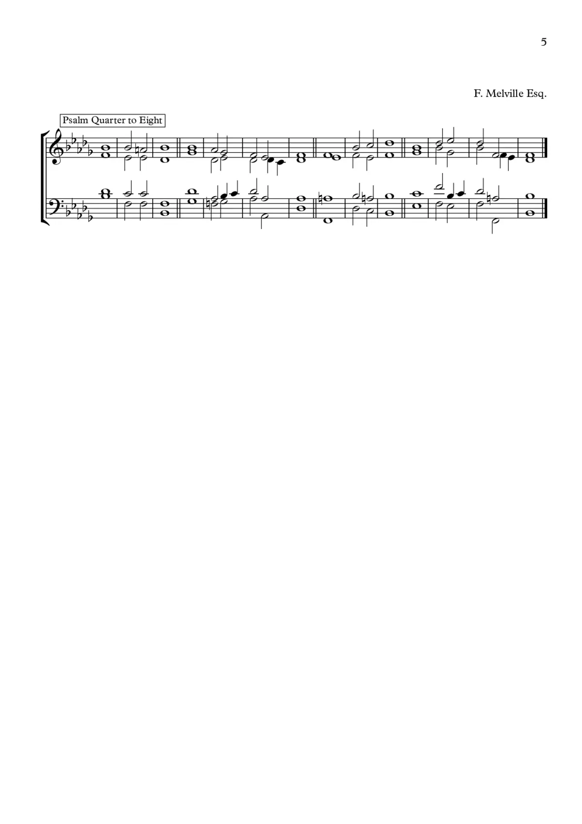 Double Chant in B Flat Minor - Page 1