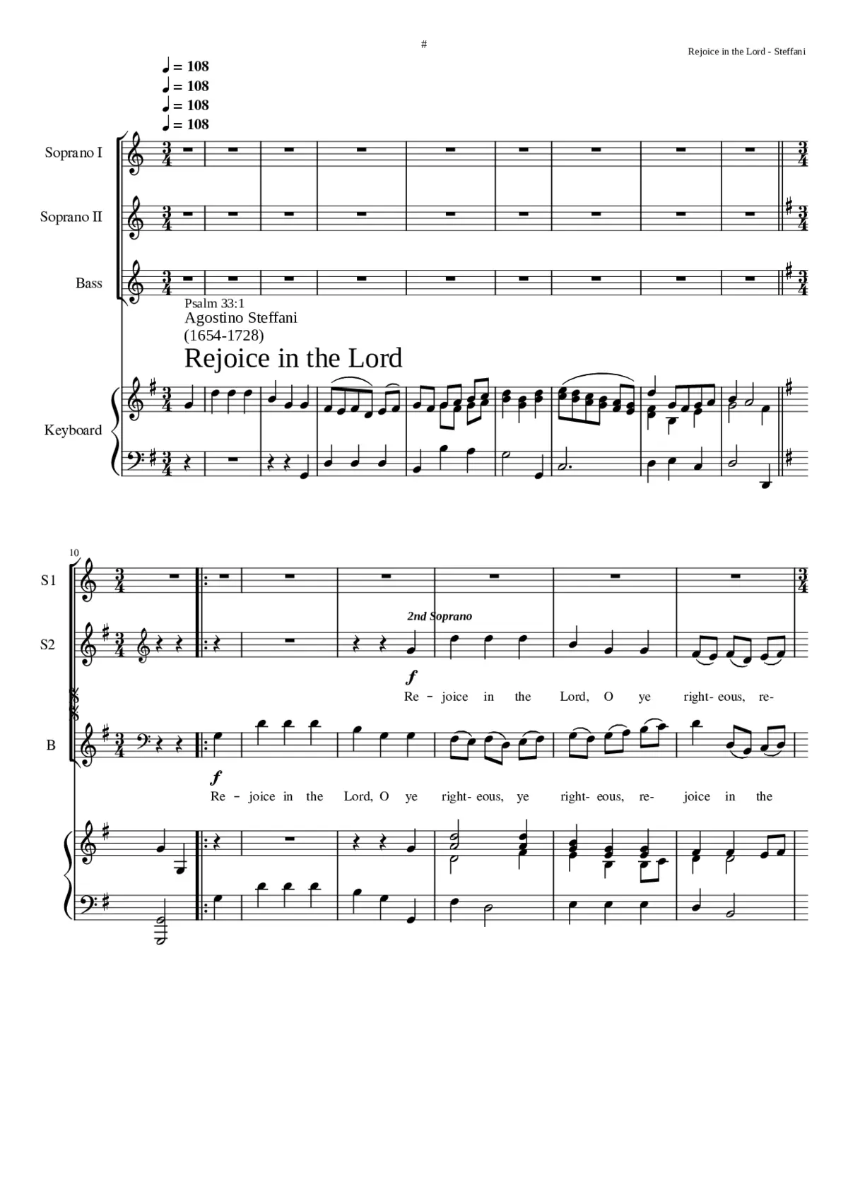 Rejoice in the Lord - Page 1