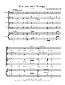 Responses to the Decalogue in E Flat