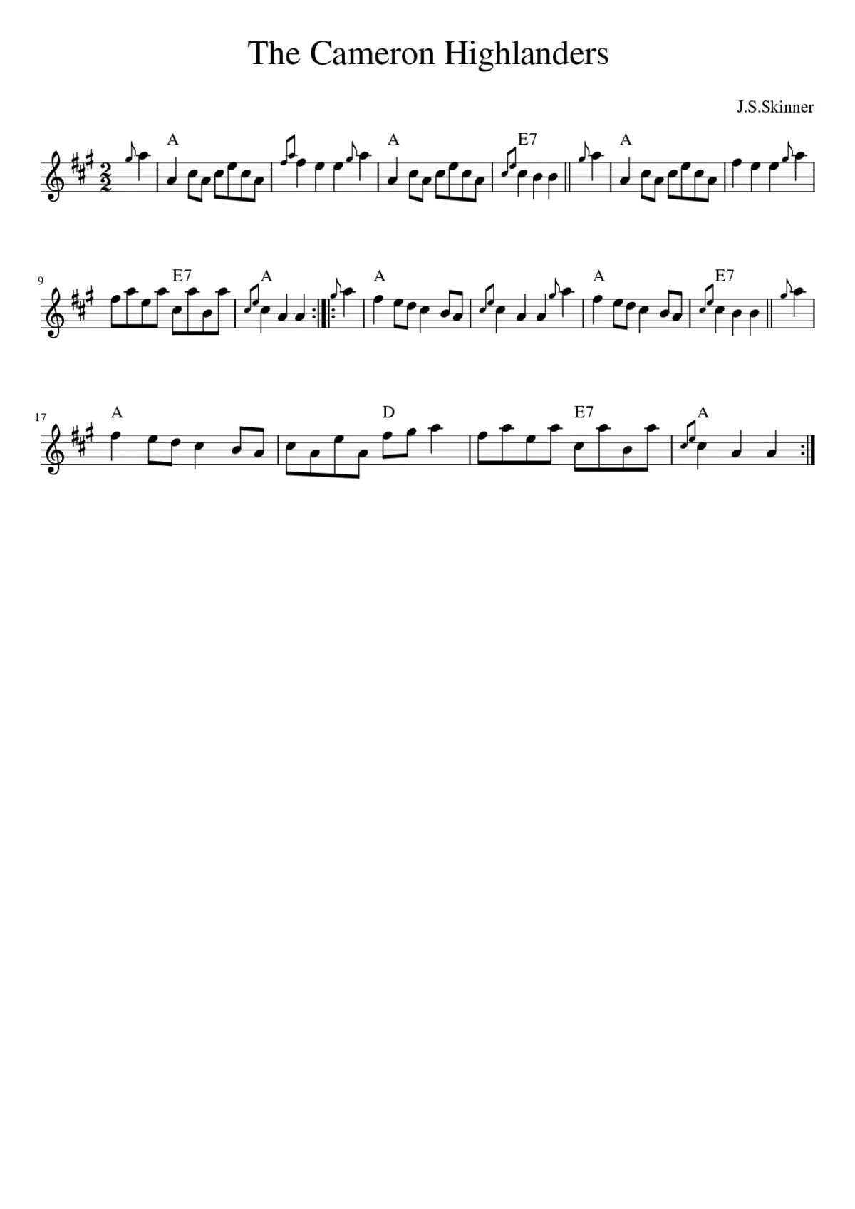 The Cameron Highlanders - Page 1