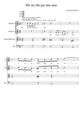 Dir mi che piu non amo