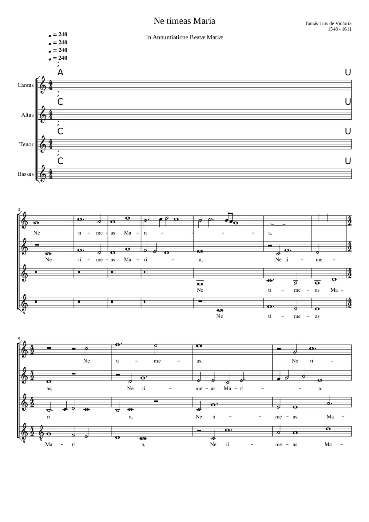 Ne timeas Maria - Page 1