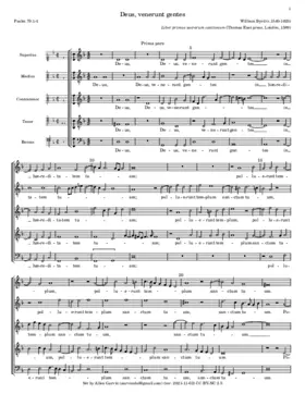 Deus venerunt gentes - Posuerunt morticinia - Effuderunt sanguinem - Facti sumus opprobrium