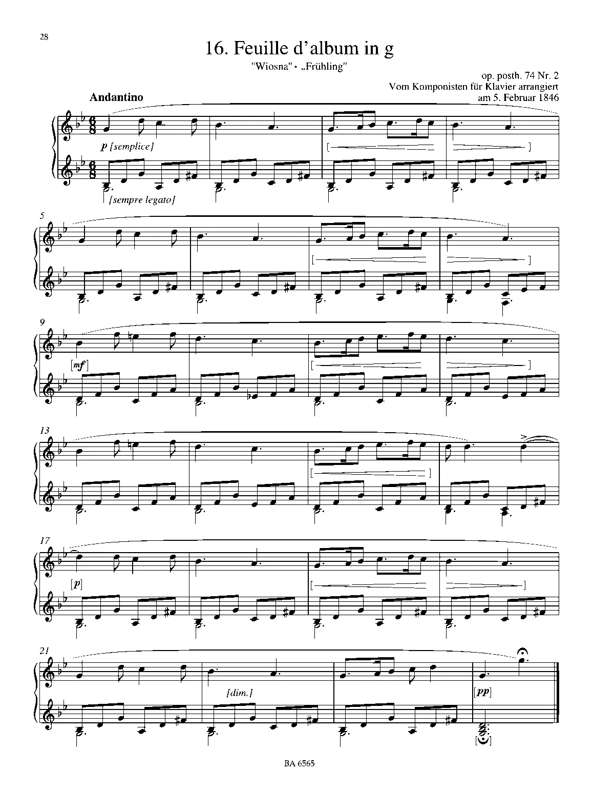 Andantino - Page 1