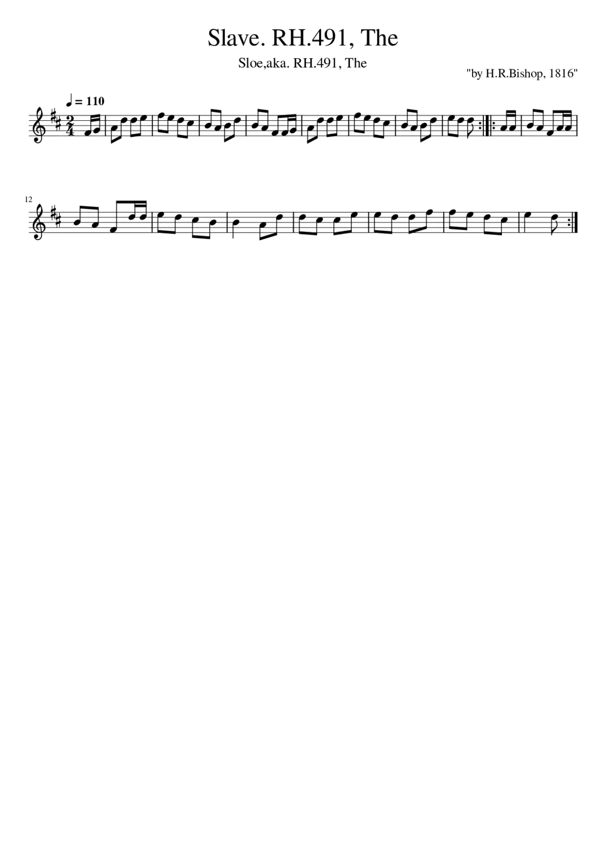 The Slave. RH.491 - Page 1