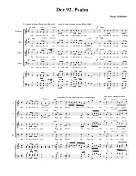 Psalm 92, D 953