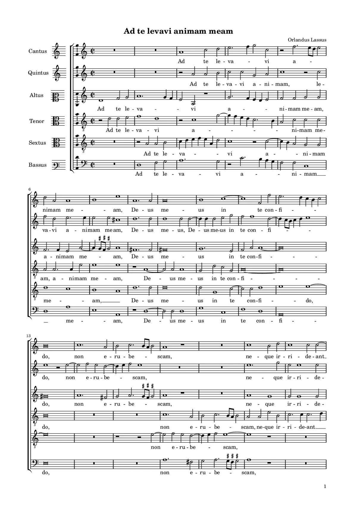 Ad te levavi animam meam - Page 1
