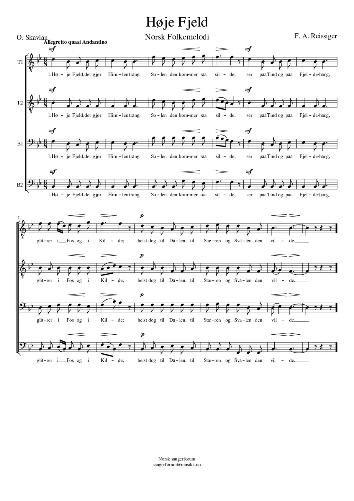 Høje Fjeld - Page 1