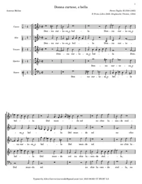 Donna curtese, e bella