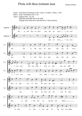 Flora, wilt thou torment me?