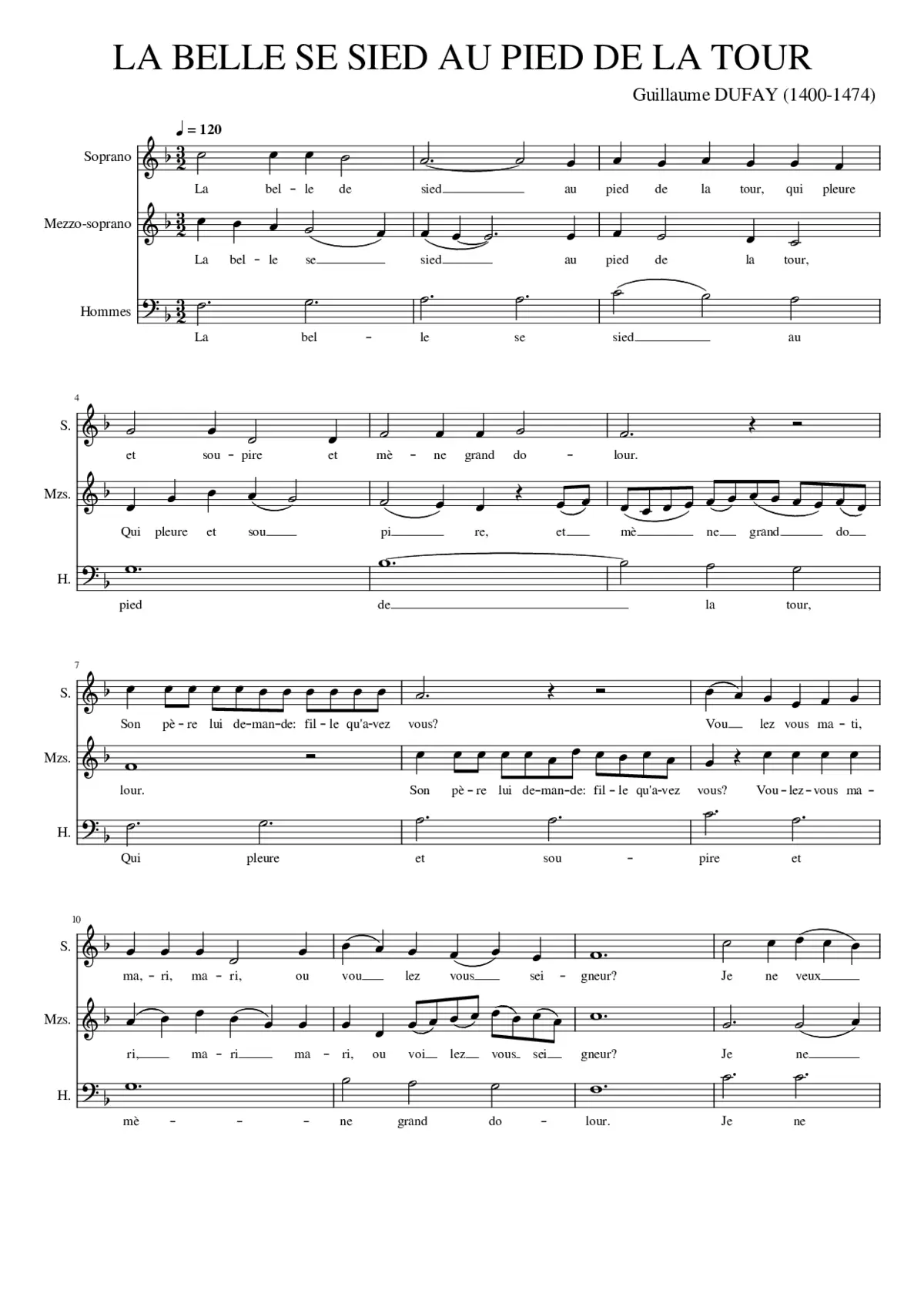 La belle se sied au pied de la tour - Page 1