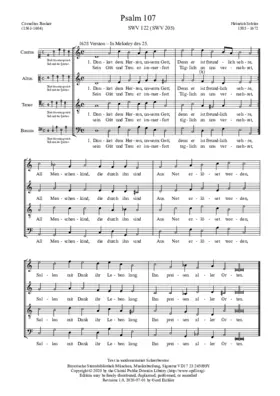 Danket dem Herren, unserm Gott, SWV 205