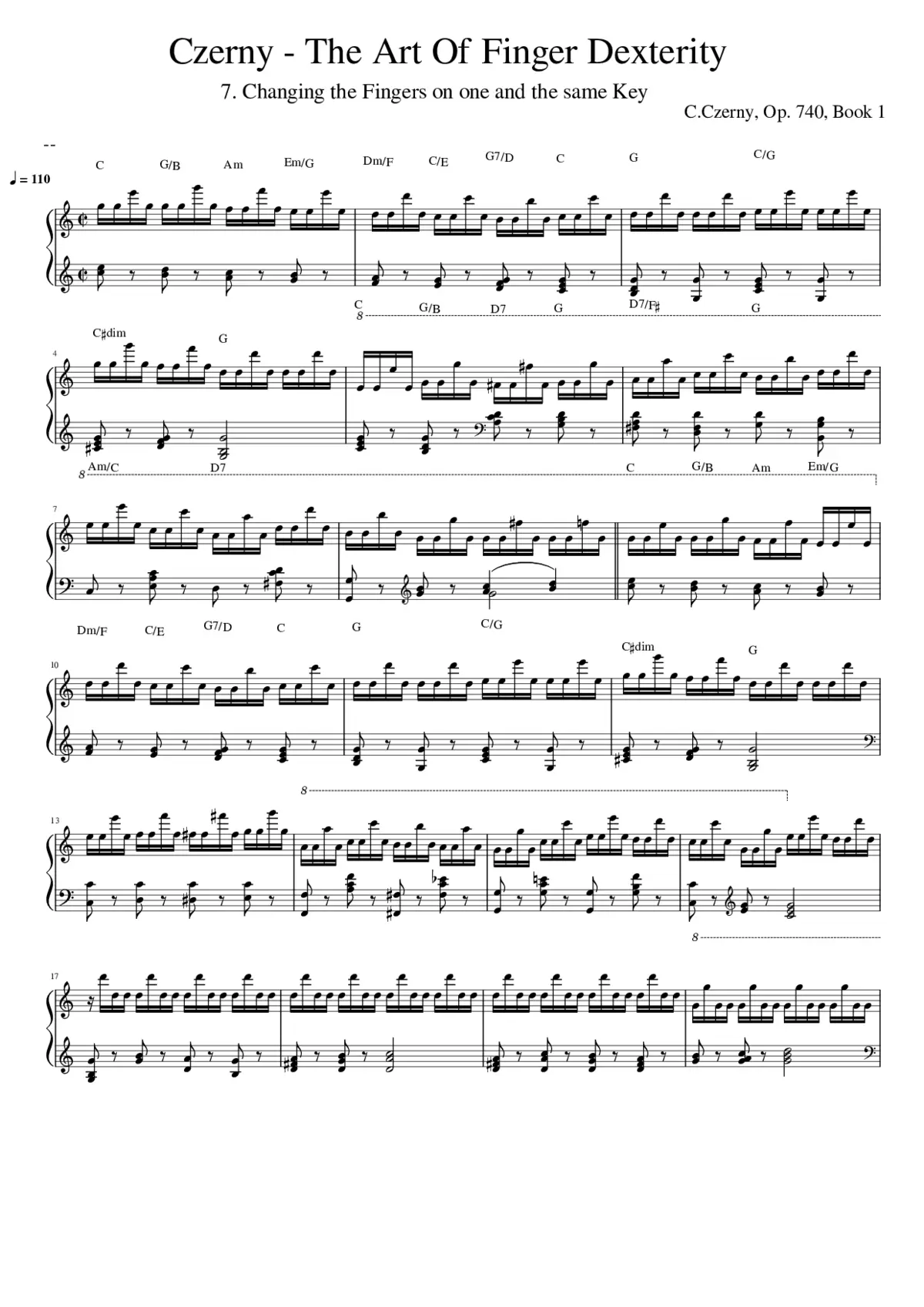 The Art of Finger Dexterity Op.740 - Page 1