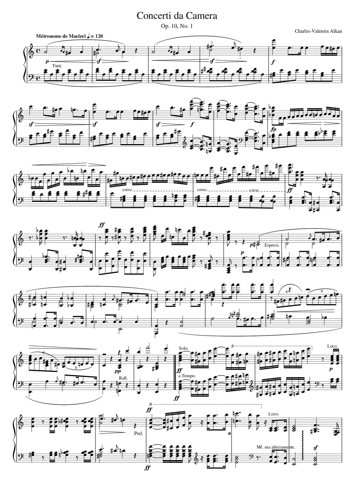Concerti di Camerata - Page 1