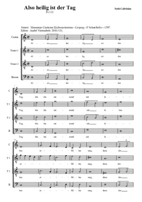 Also heilig ist der Tag