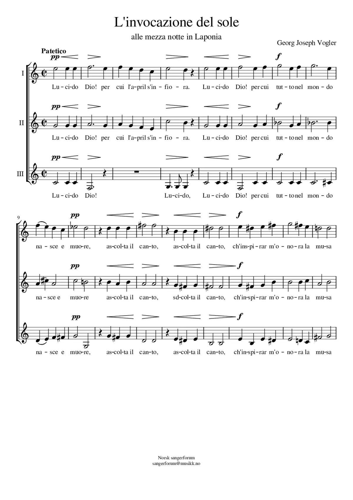 L'invocazione del sole - Page 1