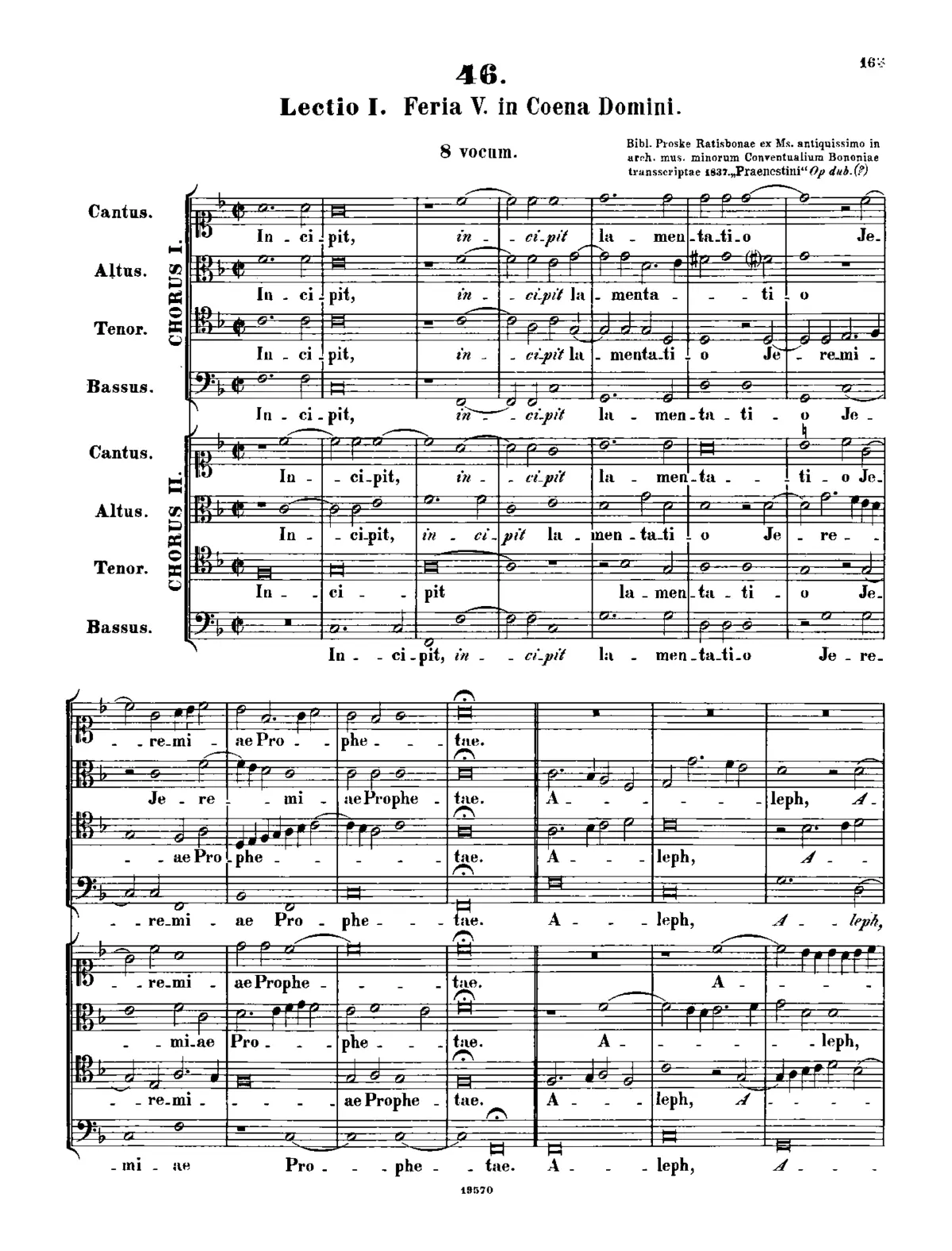 Incipit lamentatio Jeremiae prophetae - Page 1