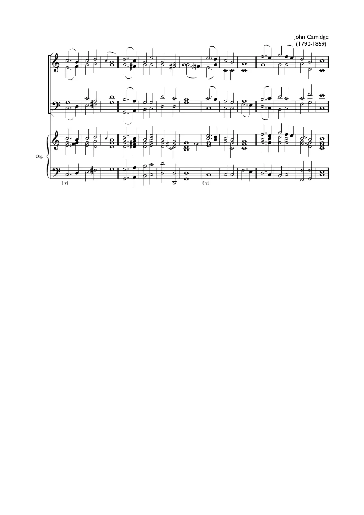 Double chant in C major II - Page 1