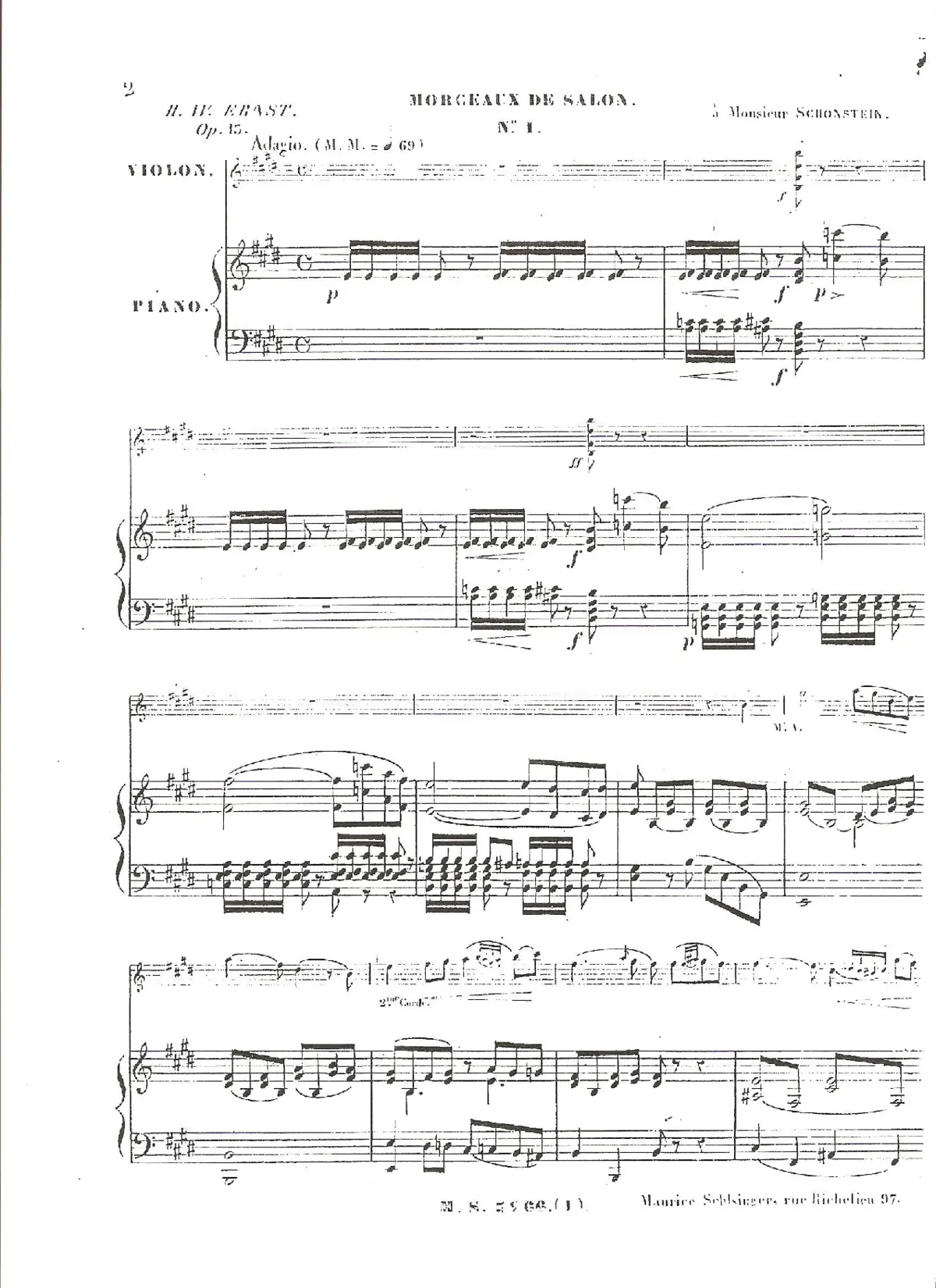 2 Morceaux de Salon - Page 1