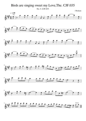 Birds are singing sweet my LoveThe. CJF.035