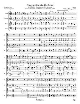 Sing praises to the Lord