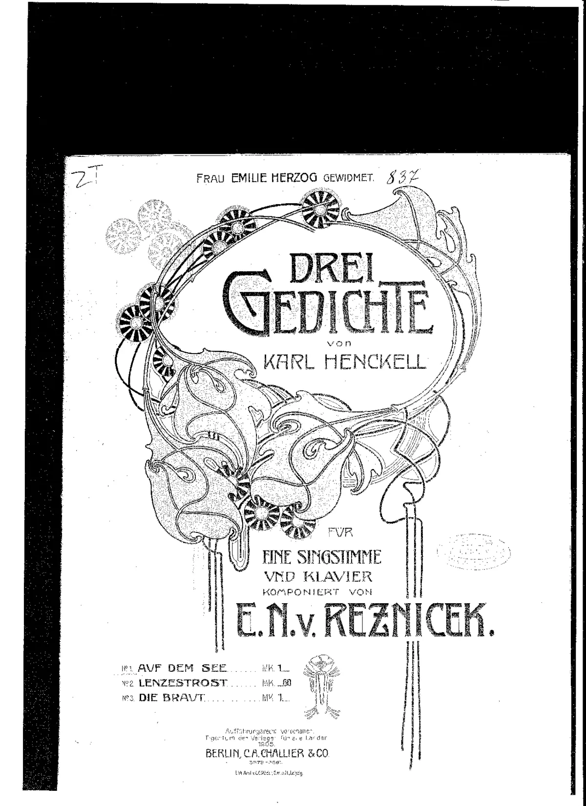 3 Gedichte von Karl Henckell - Page 1