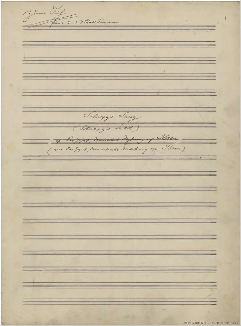 6 Songs for Orchestra, EG 177 - Page 1