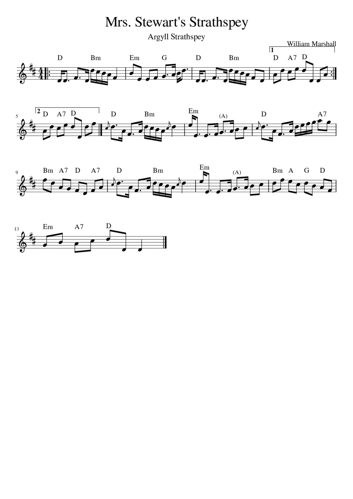 Mrs. Stewart's Strathspey - Page 1
