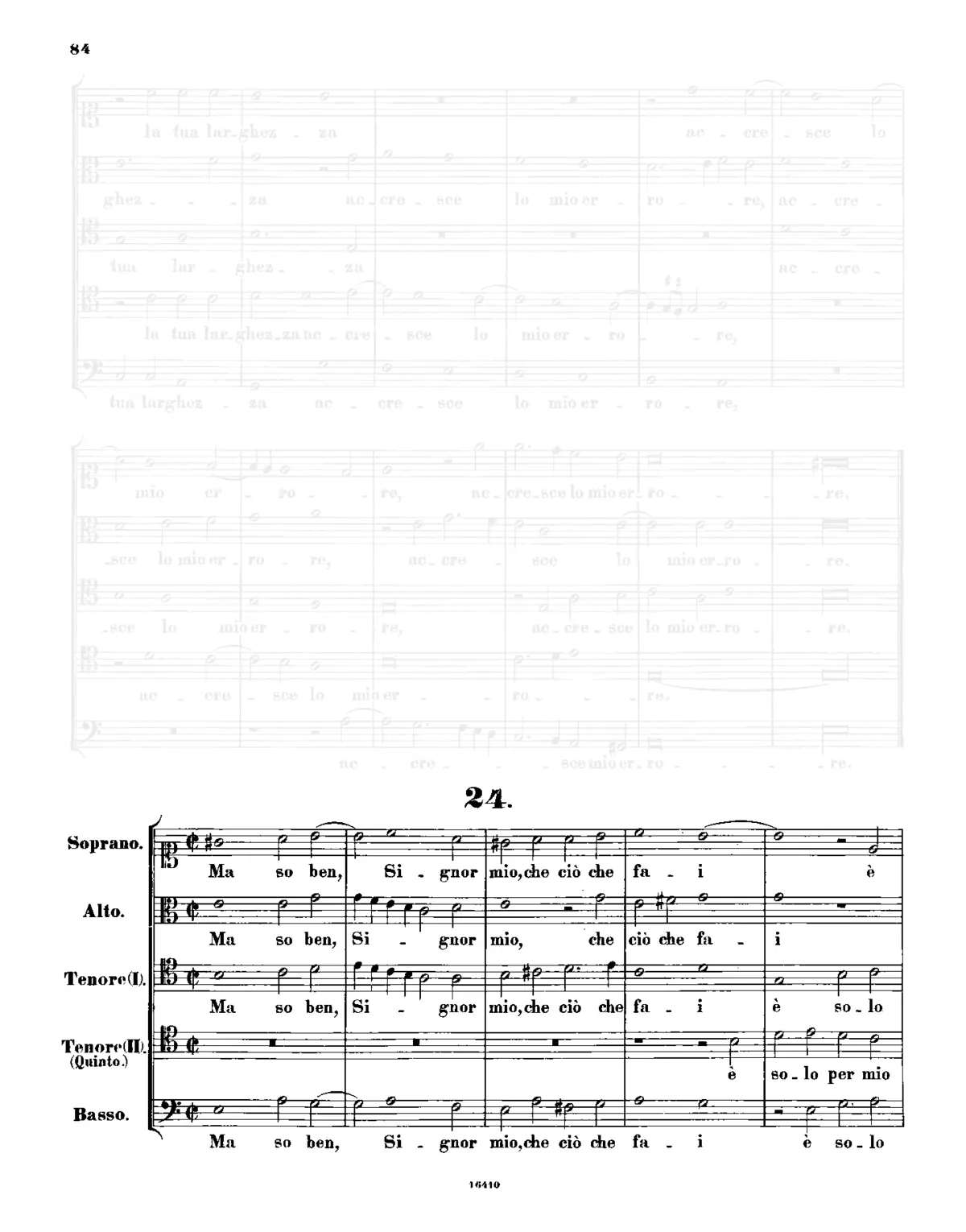 Ma so ben, Signor mio - Page 1
