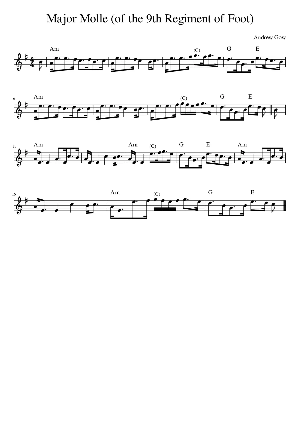 Major Molle (of the 9th Regiment of Foot) - Page 1