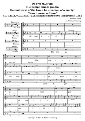 Hic nempe mundi gaudia