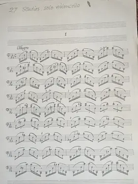 27 Studies for solo violoncello