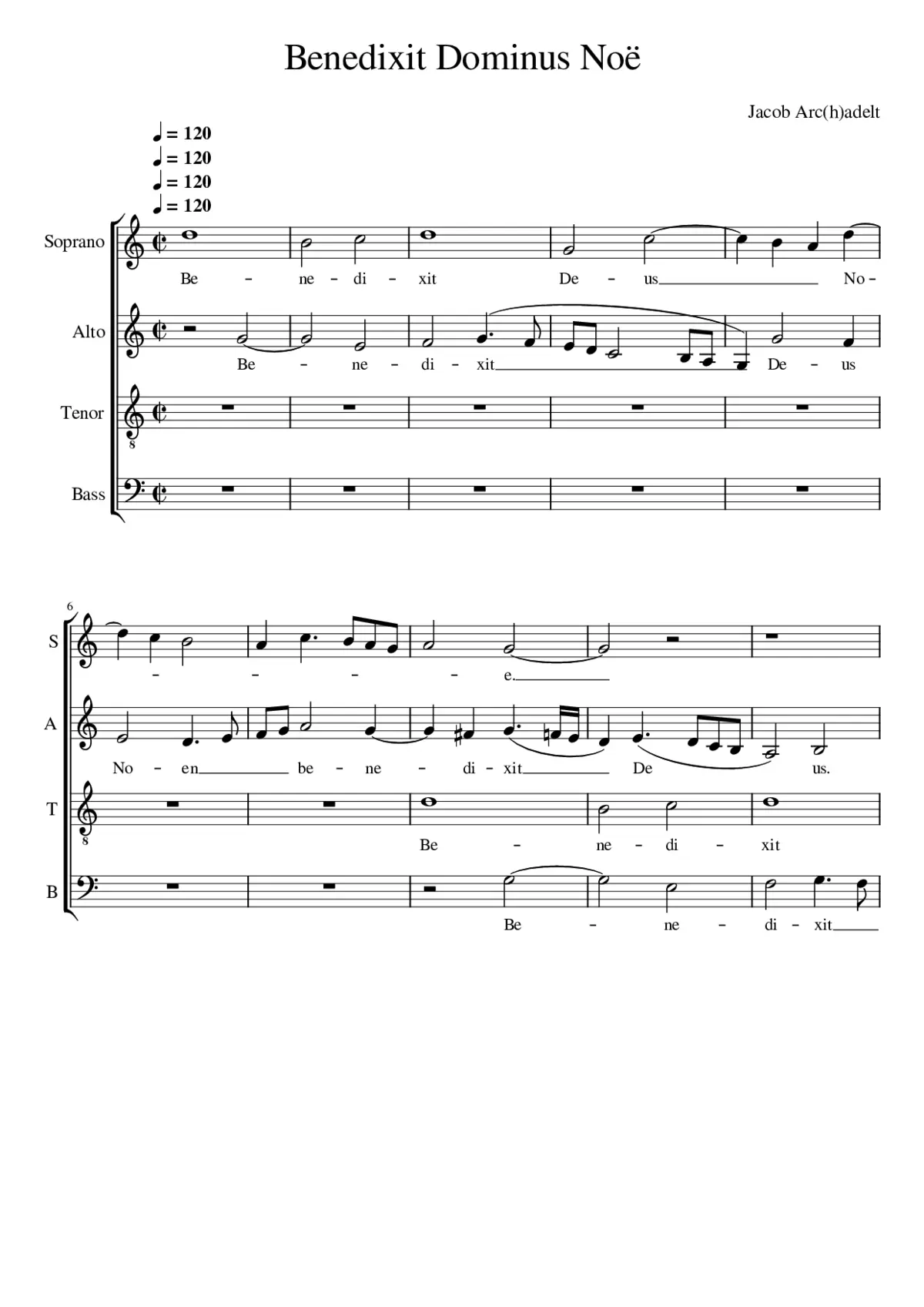 Benedixit Deus Noë - Page 1