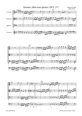 Domine labia mea aperies, SWV 271