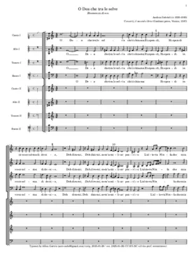 O Dea che tra le selve