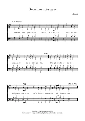 Dormi non piangere