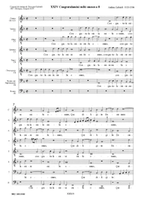 Congratulamini mihi omnes a 8