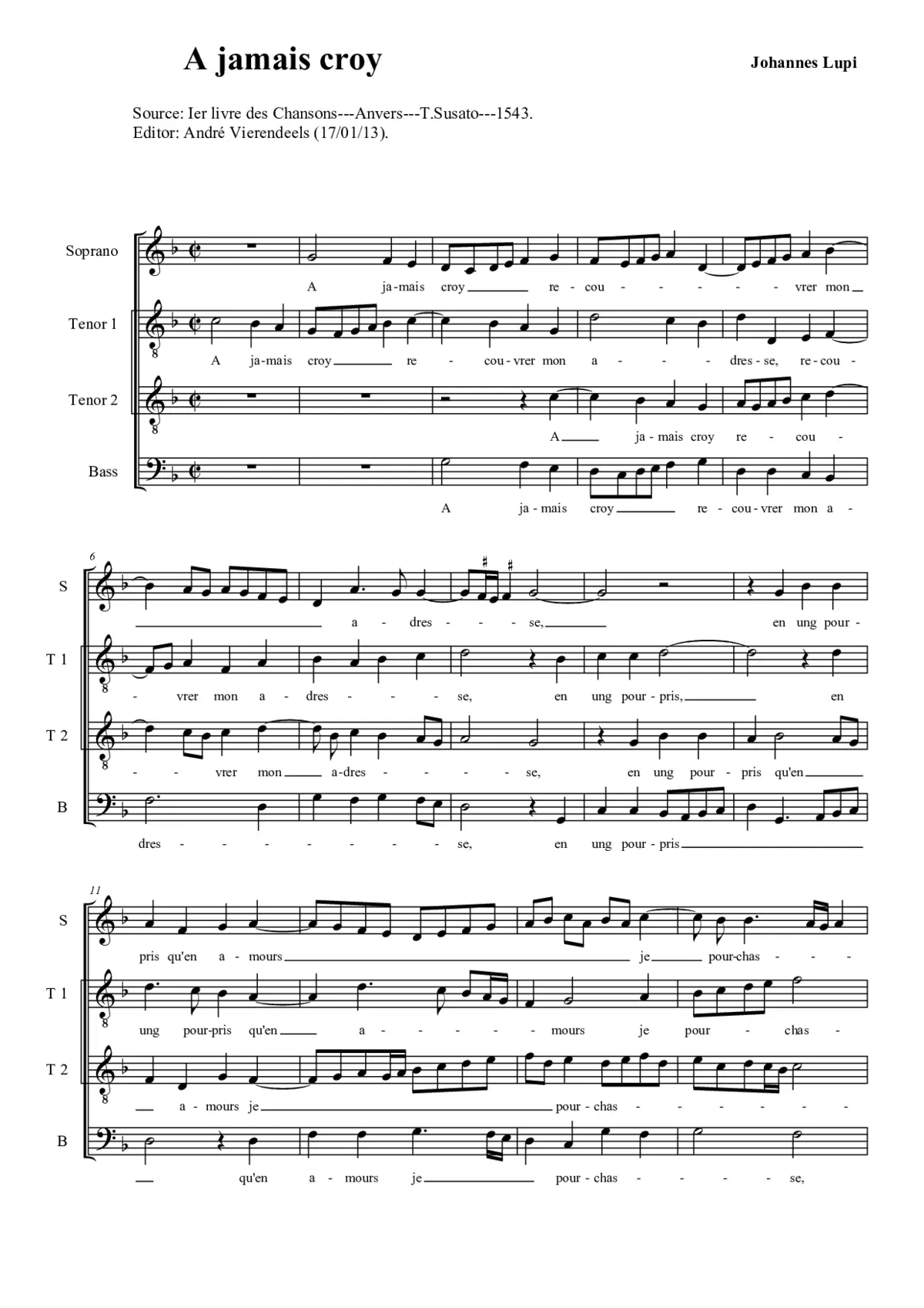 A jamais croy - Page 1