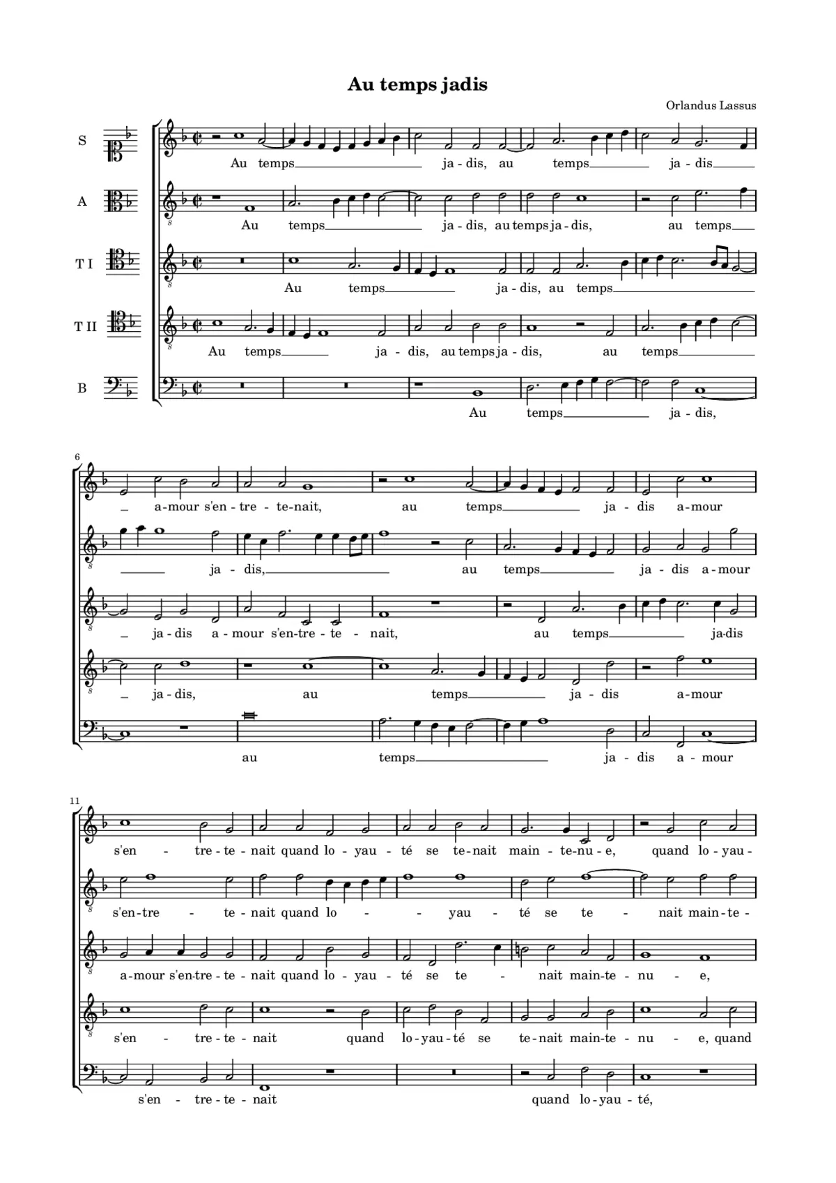 Au temps jadis - Page 1