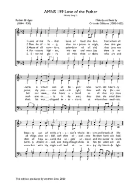 Love of the Father, love of God the Son