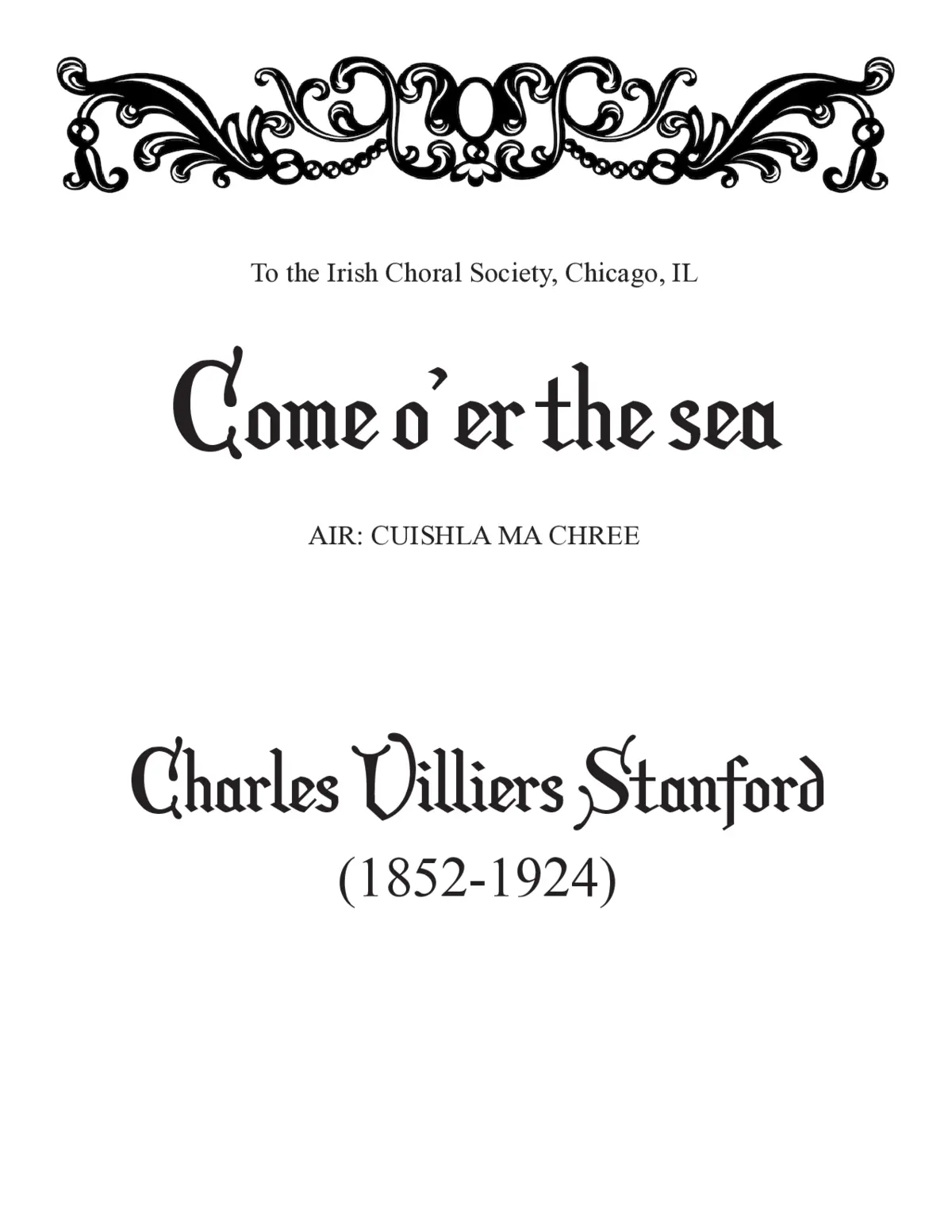 Come o’er the sea - Page 1