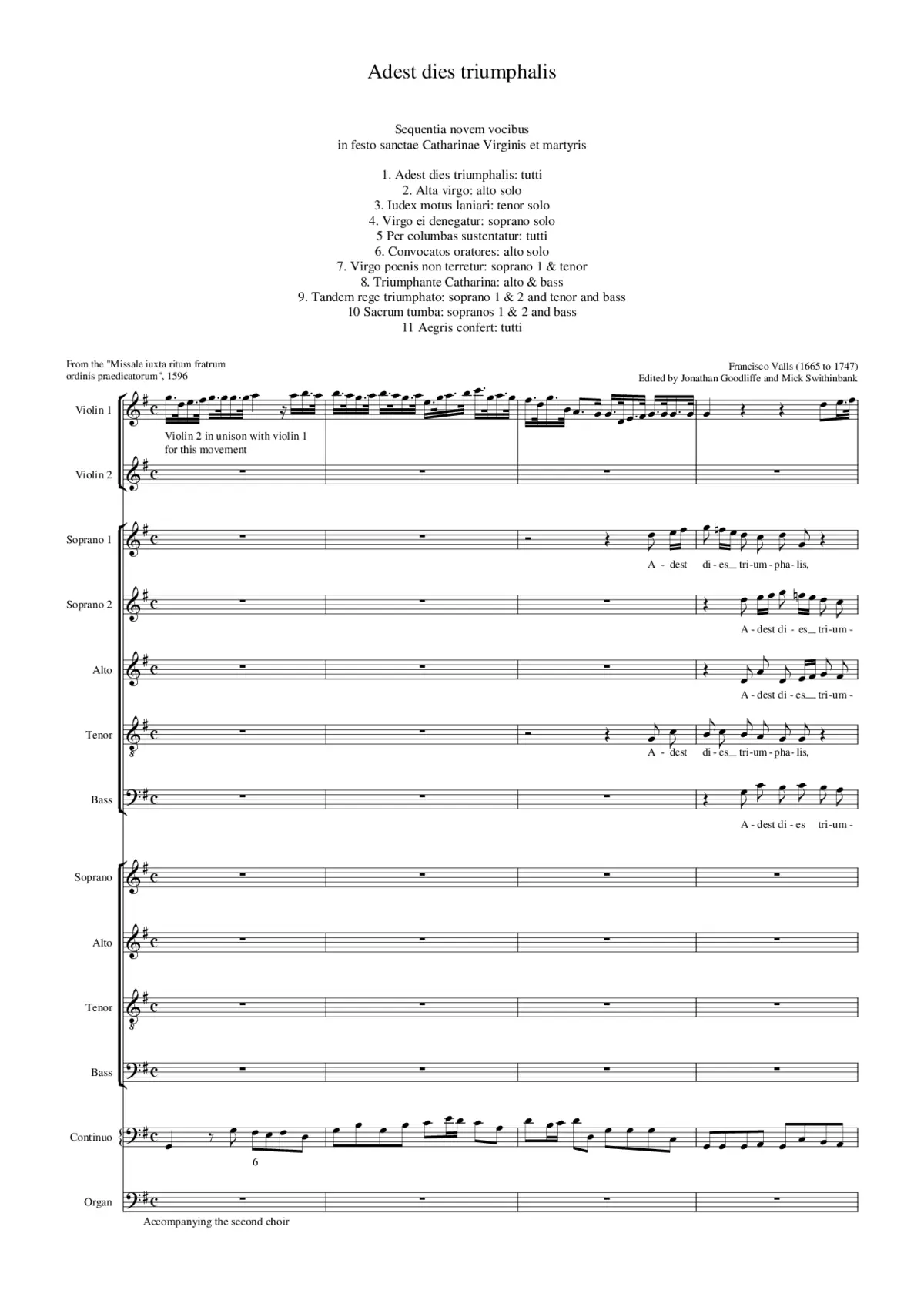 Adest dies triumphalis - Page 1