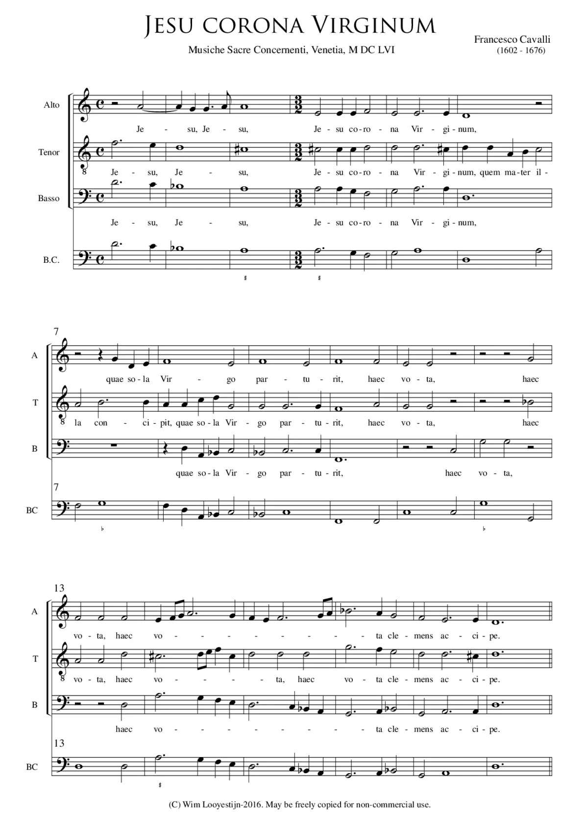 Jesu corona Virginum - Page 1