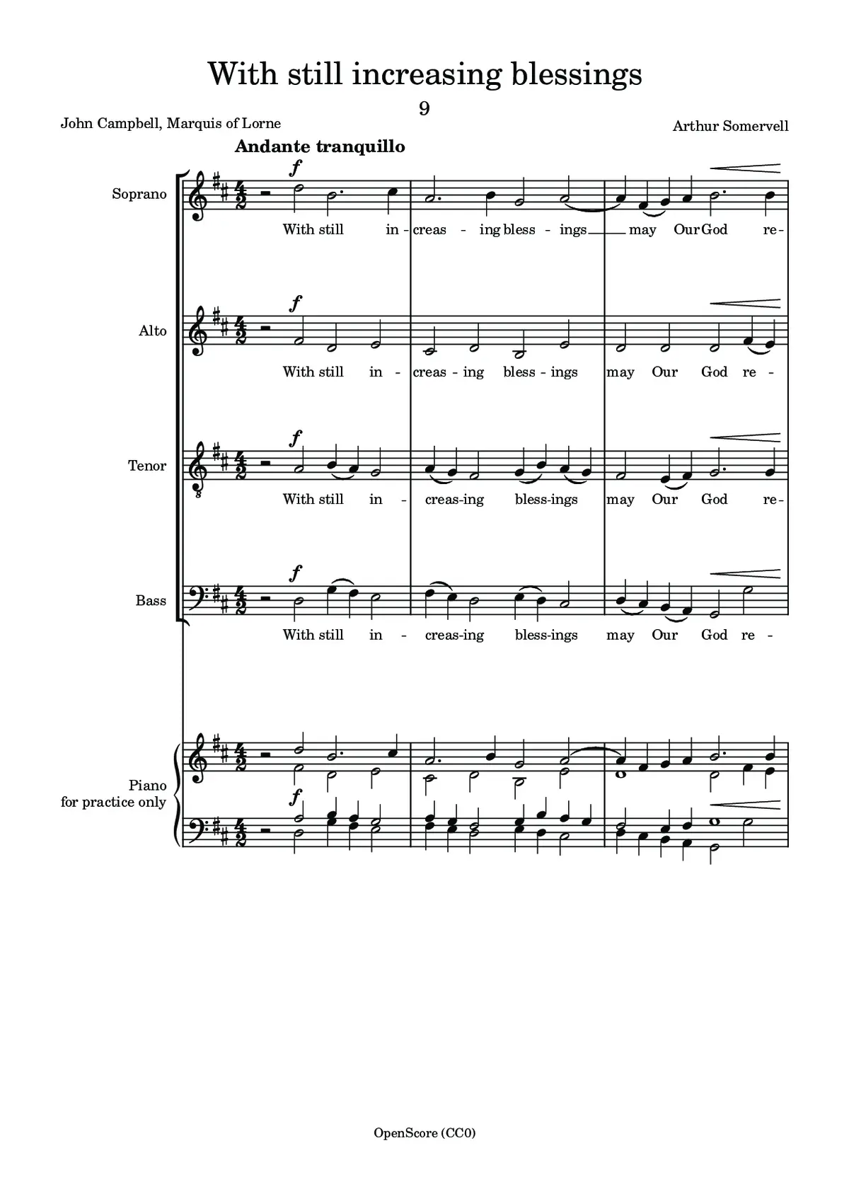 With still increasing blessings - Page 1