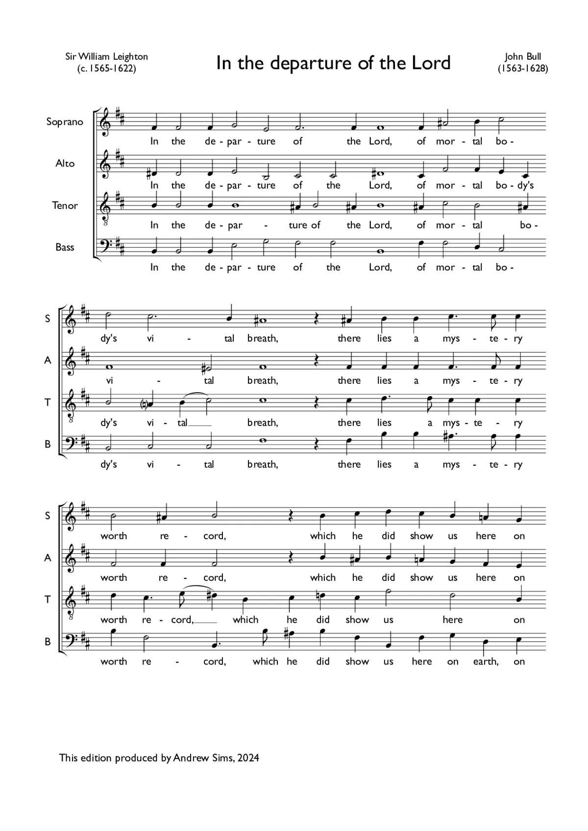 In the departure of the Lord - Page 1