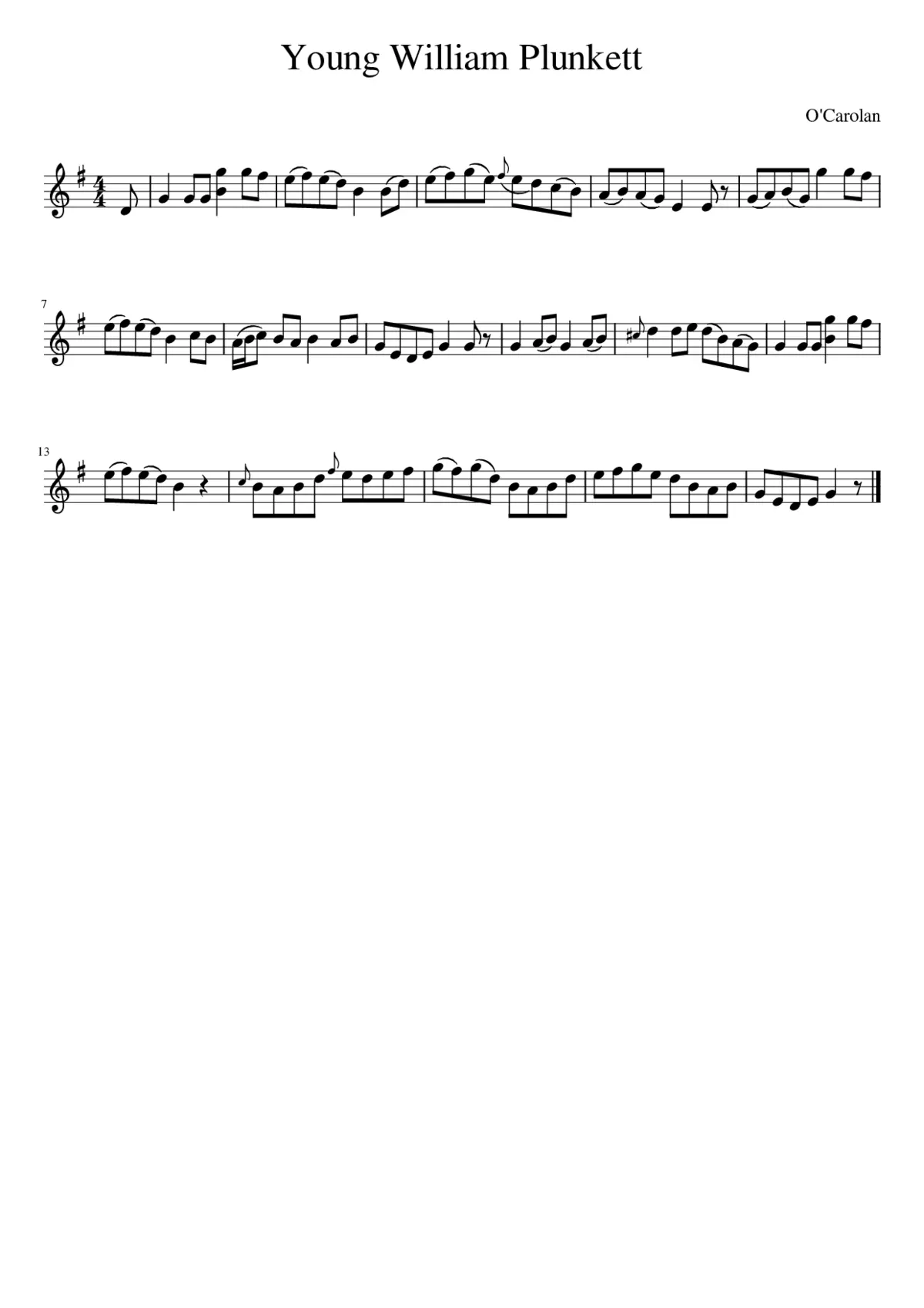 Young William Plunkett - Page 1