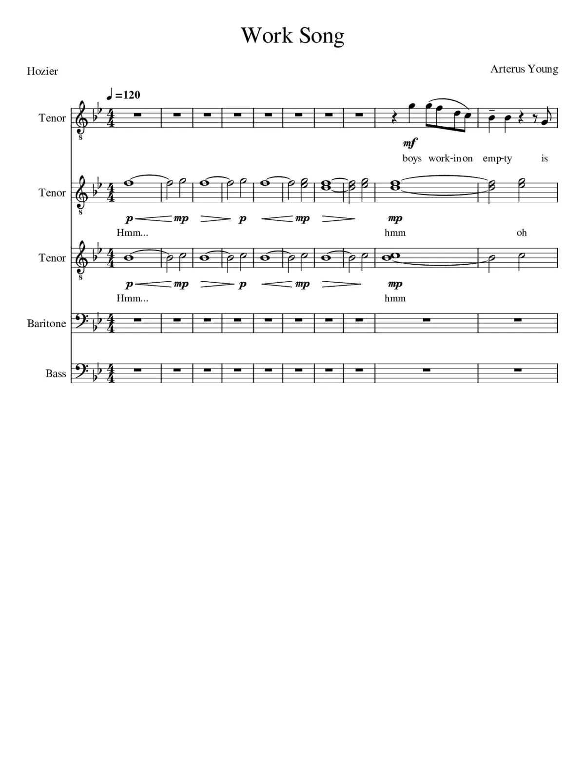 Work Song - Page 1