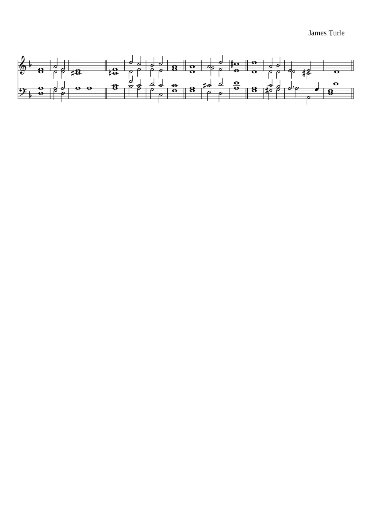 Turle in D minor - Page 1